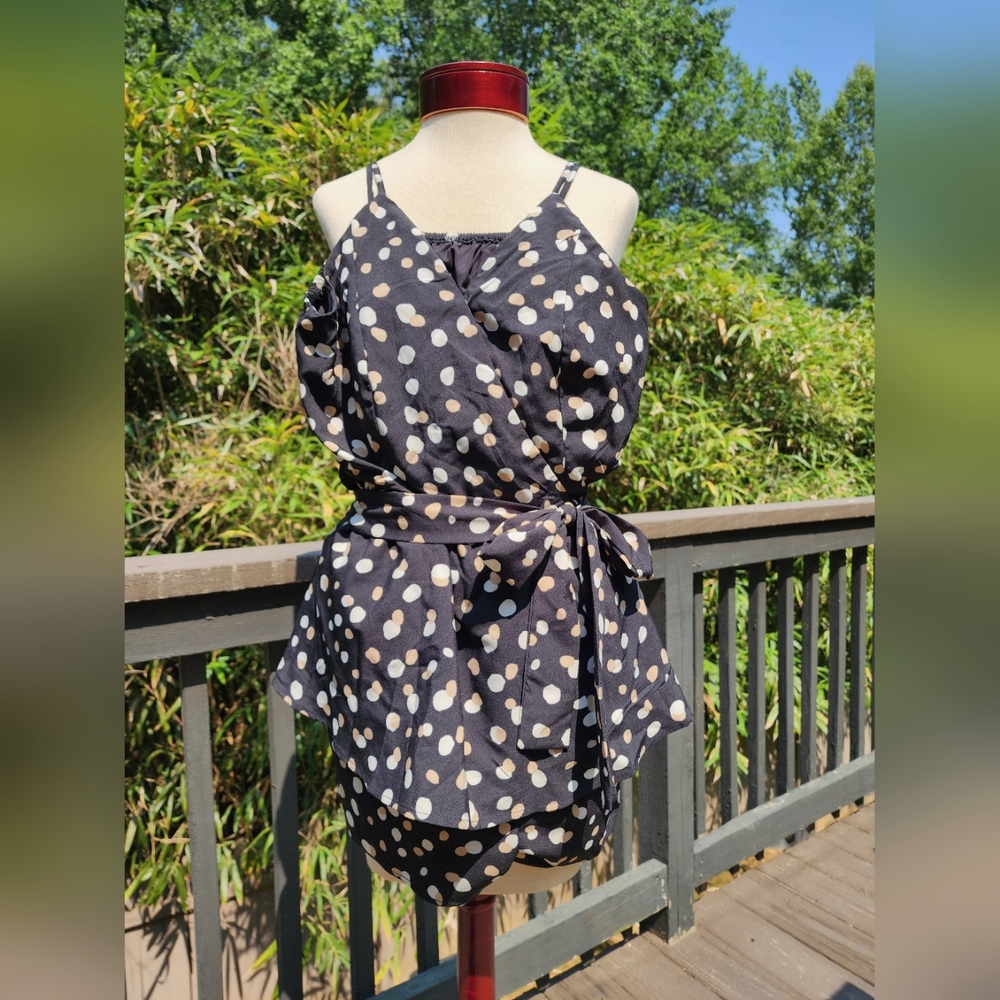Polkadot Peplum Romper